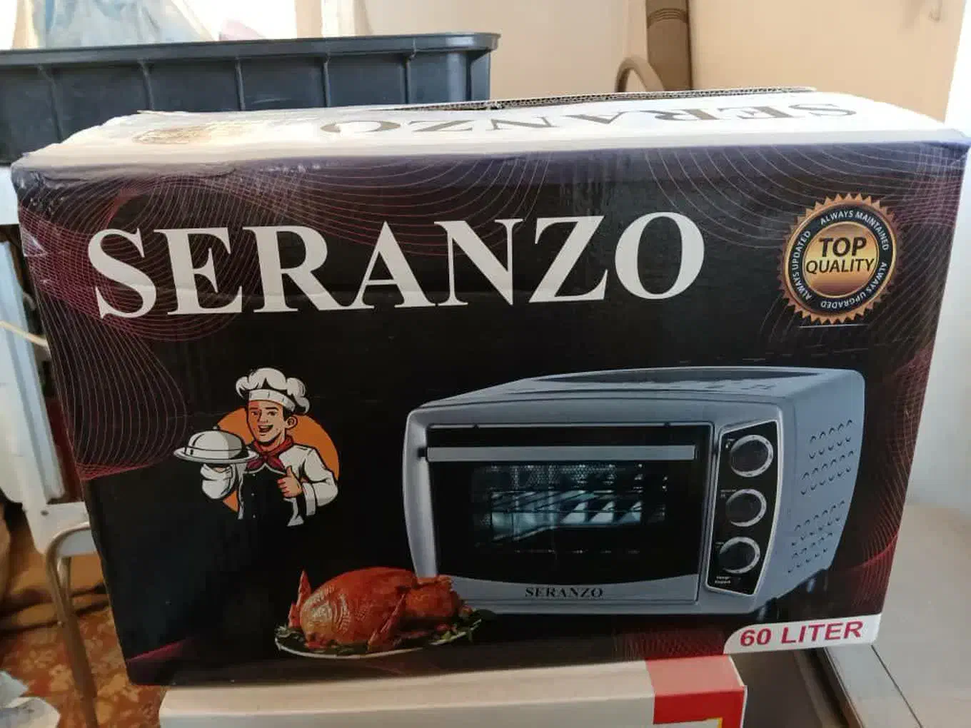 توستر ۶۰لیتری سرانزو جوجه گردان دار|اجاق گاز و لوازم برقی پخت‌وپز|یزد, |دیوار