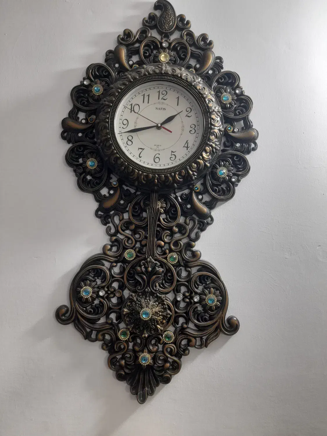 ساعت آونگ دار صفحه سفید و واضح طرح مینیاتوری|ساعت دیواری و تزئینی|مشهد, شهرک رازی (شهرک غرب)|دیوار