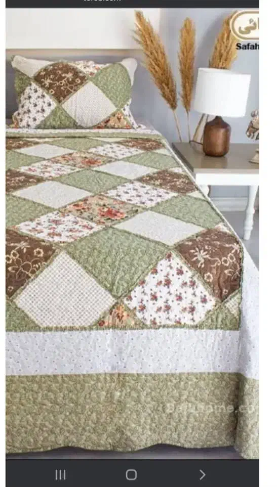 رو تختی تک نفره طرح سنتی رنگ سبز خوشگل|سرویس روتختی|گنبد کاووس, |دیوار