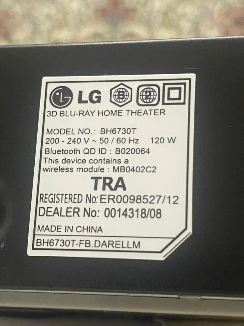 سینمای خانگی بلوتوثی ال جی درحدنو|سیستم صوتی خانگی|بندرعباس, |دیوار