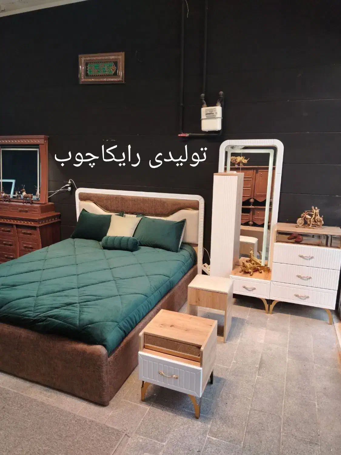 سرویس خواب لیما  . تولیدی رایکا چوب . تشک . تدی|تخت و سرویس خواب|مشهد, گرجی علیا|دیوار