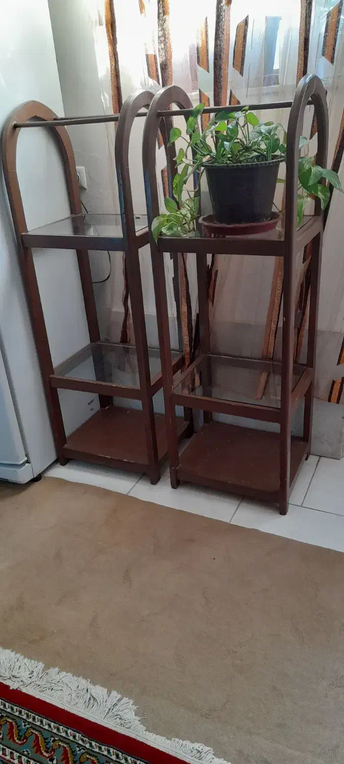 رایزر بزرگ چوبی|کتابخانه، شلف، قفسه‌های دیواری|گناباد, |دیوار