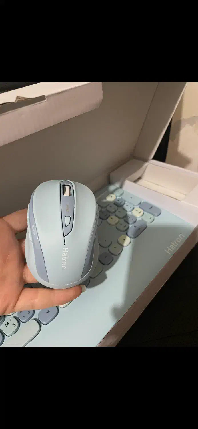 موس و کیبورد بی سیم و بی صدا hatron hkcw350|قطعات و لوازم جانبی رایانه|رودهن, |دیوار