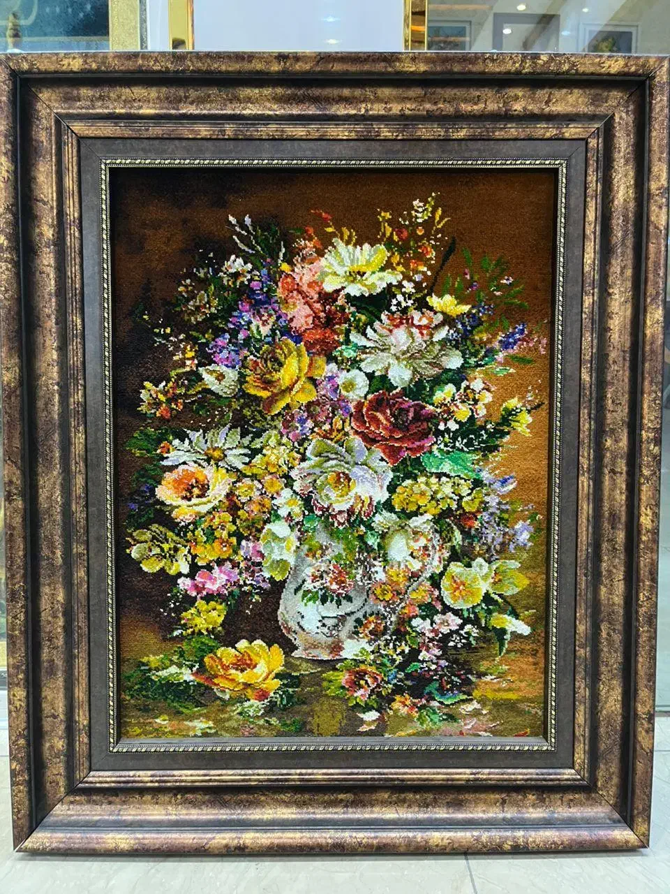 تابلو فرش دستبافت ابریشم/کار خاص برای سلیقه ی خاص|تابلو فرش|رباط‌کریم, کیکاور|دیوار