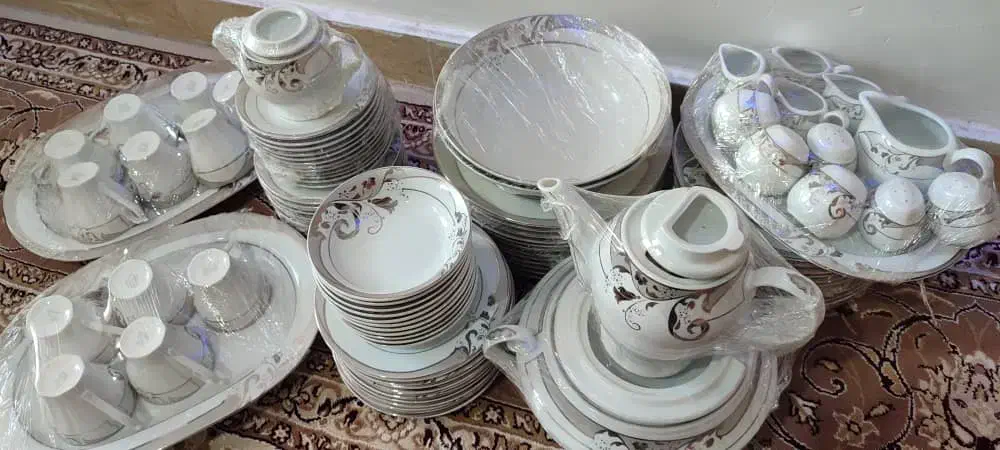 سرویس چینی مقصود 12نفره|ظروف سرو و پذیرایی|آباده, |دیوار