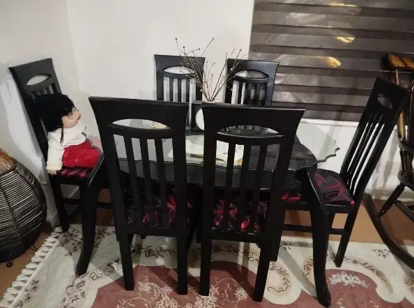 میز نهارخوری ۶ نفره|میز و صندلی غذاخوری|محمدیه-قزوین, |دیوار