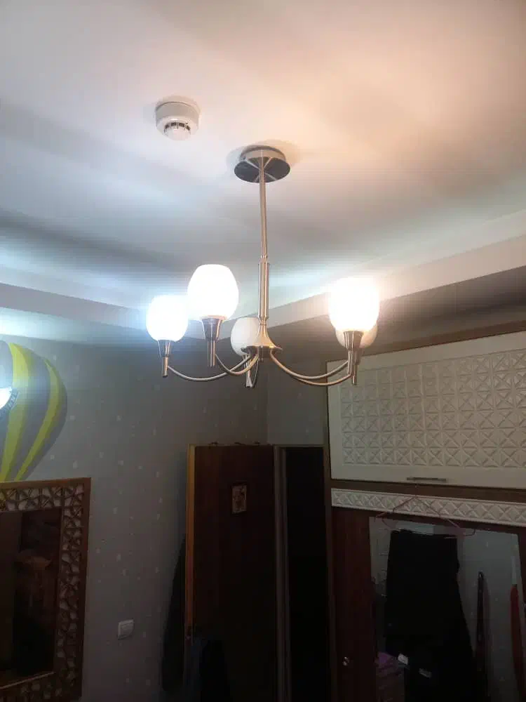 لوستر ۵ شاخه استیل|لوستر و چراغ آویز|قدس, شهرک فرزان|دیوار