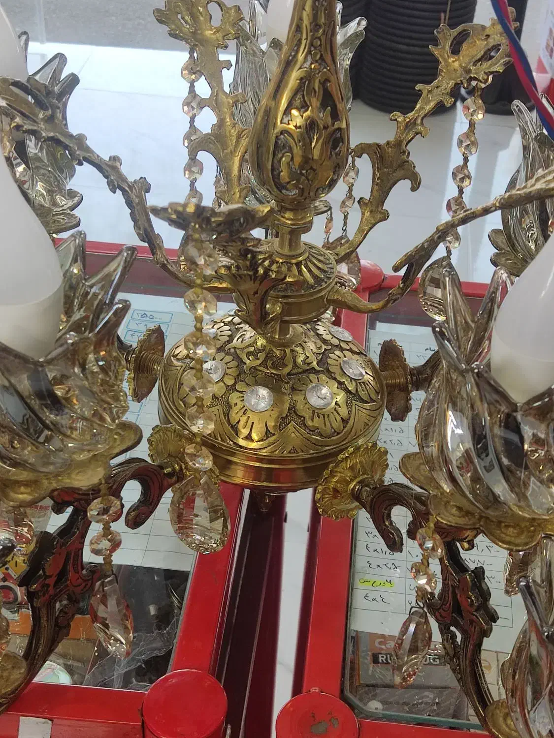 لوستر برنز|لوستر و چراغ آویز|ارومیه, |دیوار