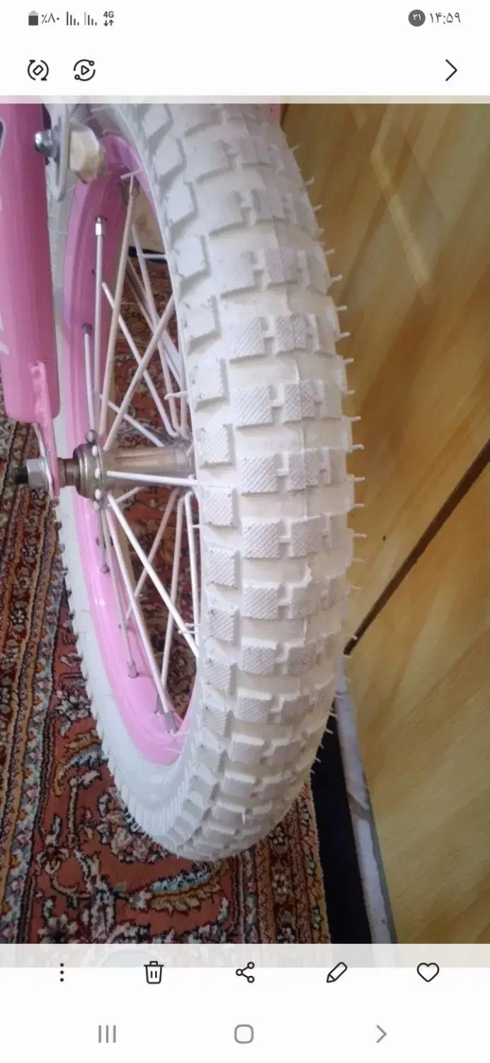 صورتی دوچرخه دخترانه سایز ۱۶ نونو|دوچرخه، اسکیت، اسکوتر|محمدشهر, شهرک چمران|دیوار
