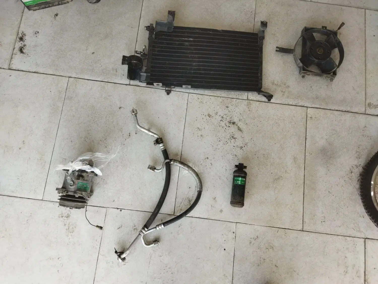 لوازم کولر پراید اصلی همراه با دسته سیم|قطعات یدکی و لوازم جانبی|مشهد, بهمن|دیوار