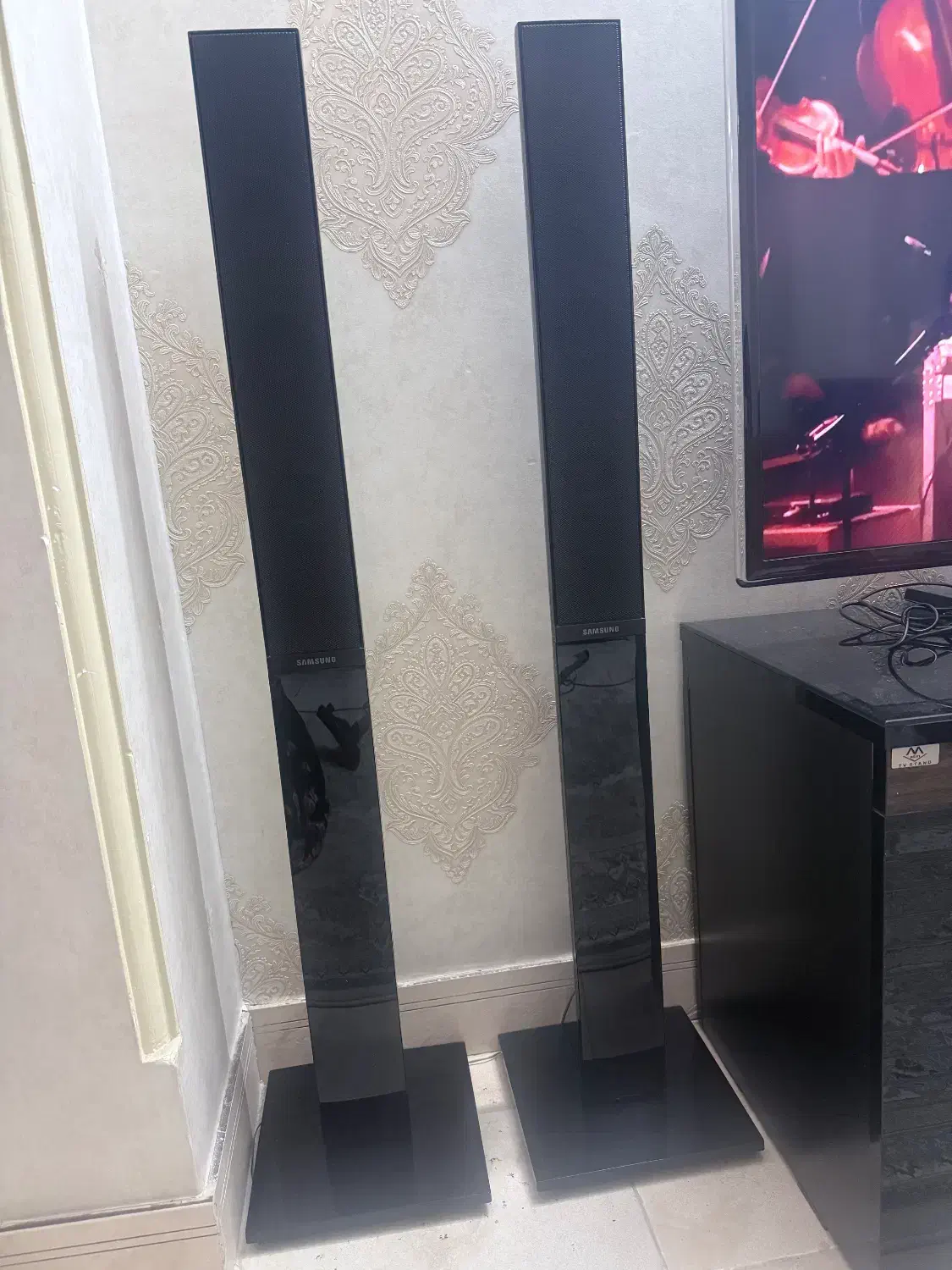 میز تلویزیون و سیستم صوتی سامسونگ|تلویزیون و پروژکتور|تهران, بریانک|دیوار
