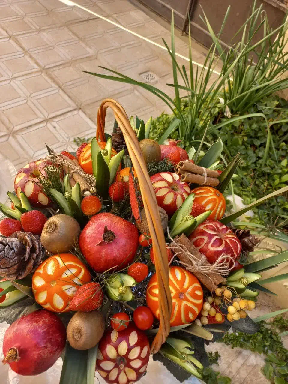 تزیین سبد آجیل ومیوه|صنایع دستی و سایر لوازم تزئینی|شهرضا, |دیوار