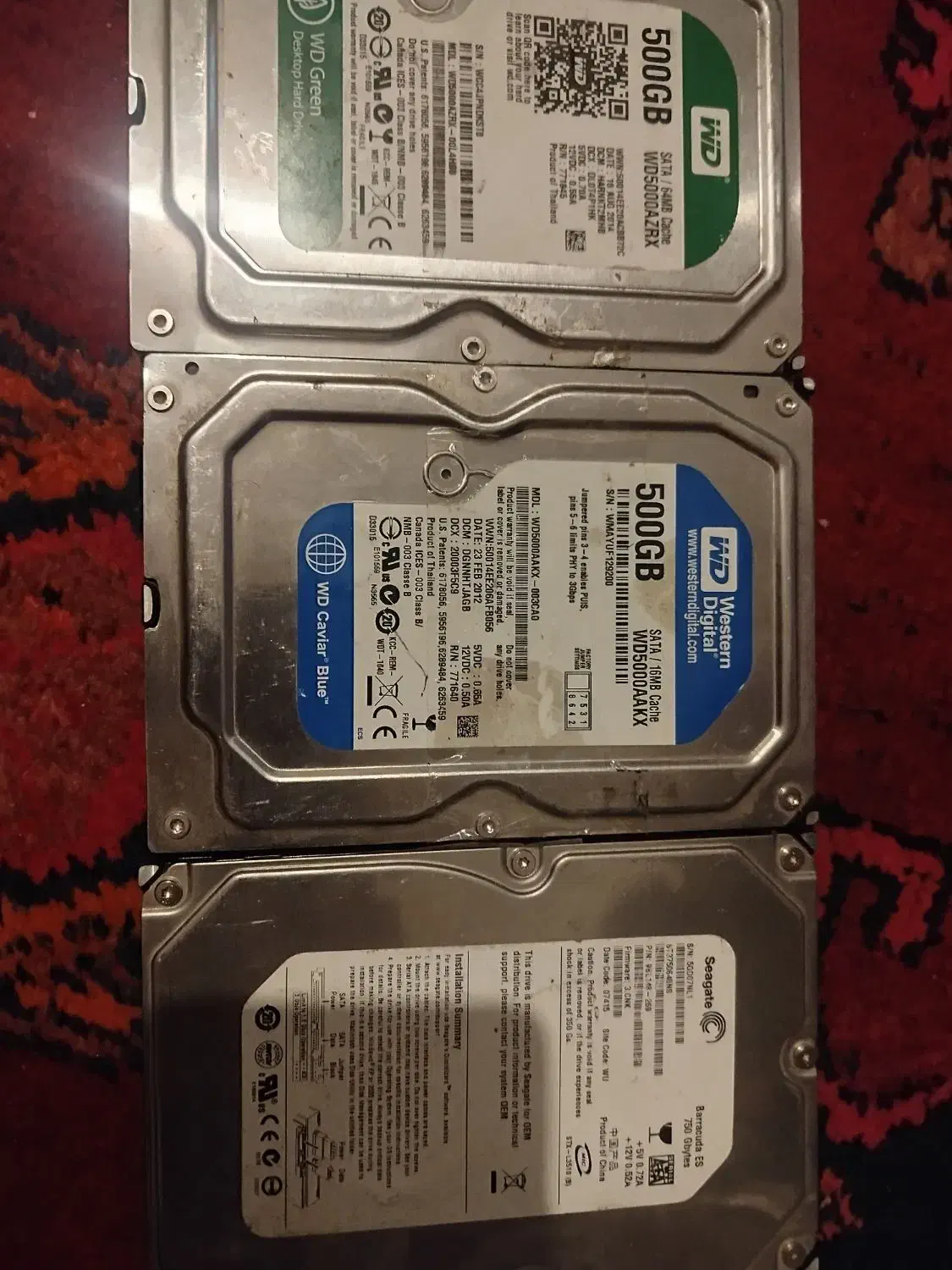 هارد اینترنال ۵۰۰ گیگ|قطعات و لوازم جانبی رایانه|دره شهر, |دیوار