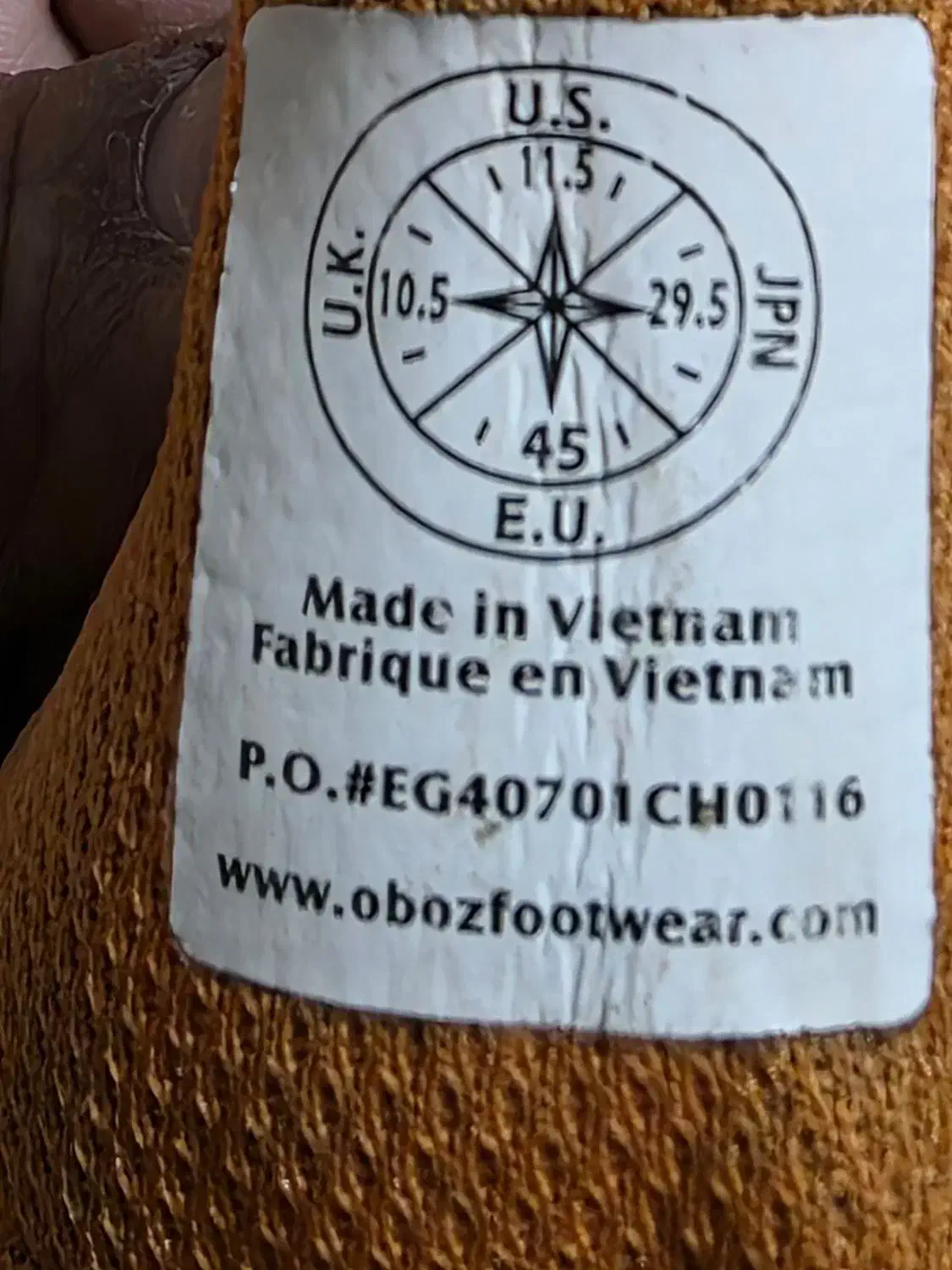 کفش کوهنوردی استوک اورجینال مارک ObOzآمریکادرصدرا|کیف، کفش، کمربند|شیراز, علوم پزشکی|دیوار