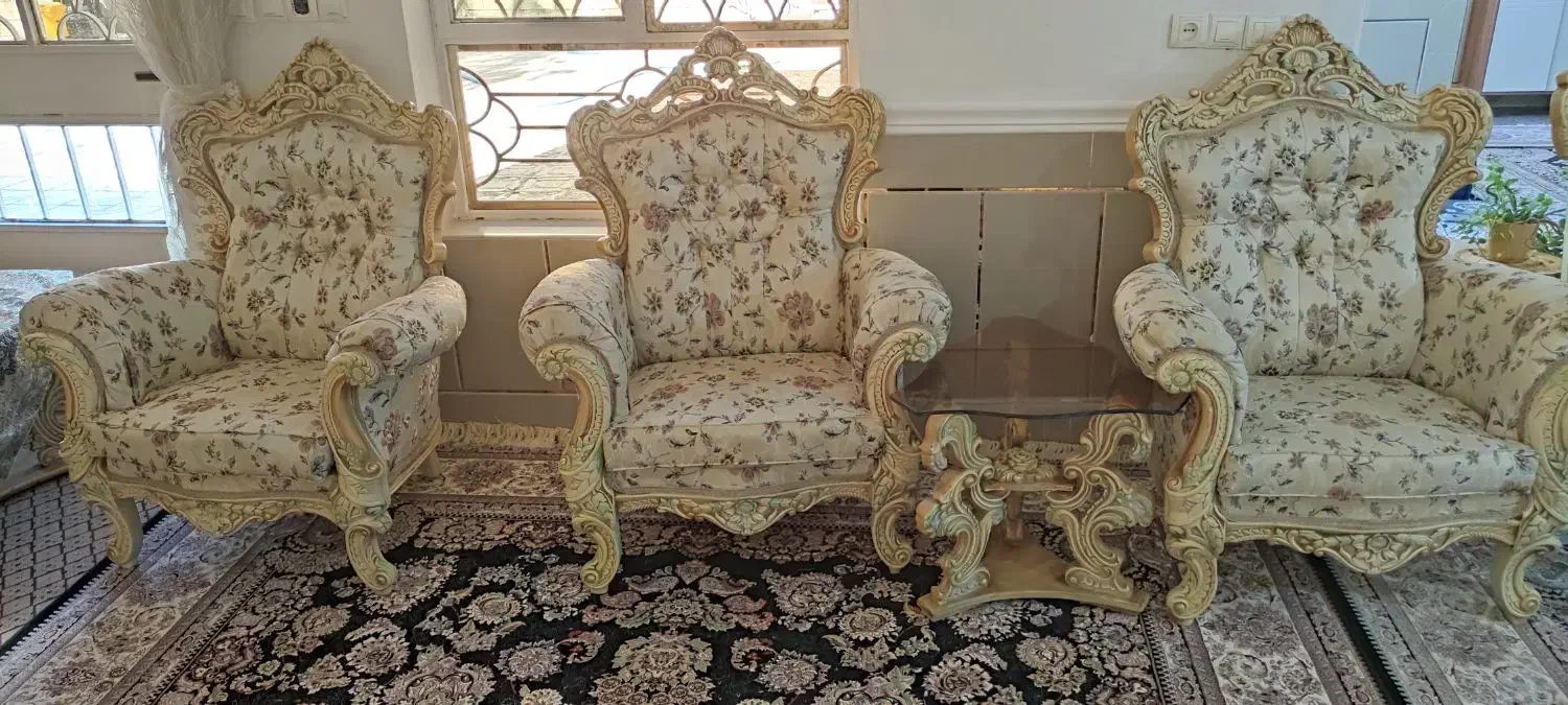مبل سلطنتی|مبلمان خانگی و میز عسلی|یاسوج, |دیوار