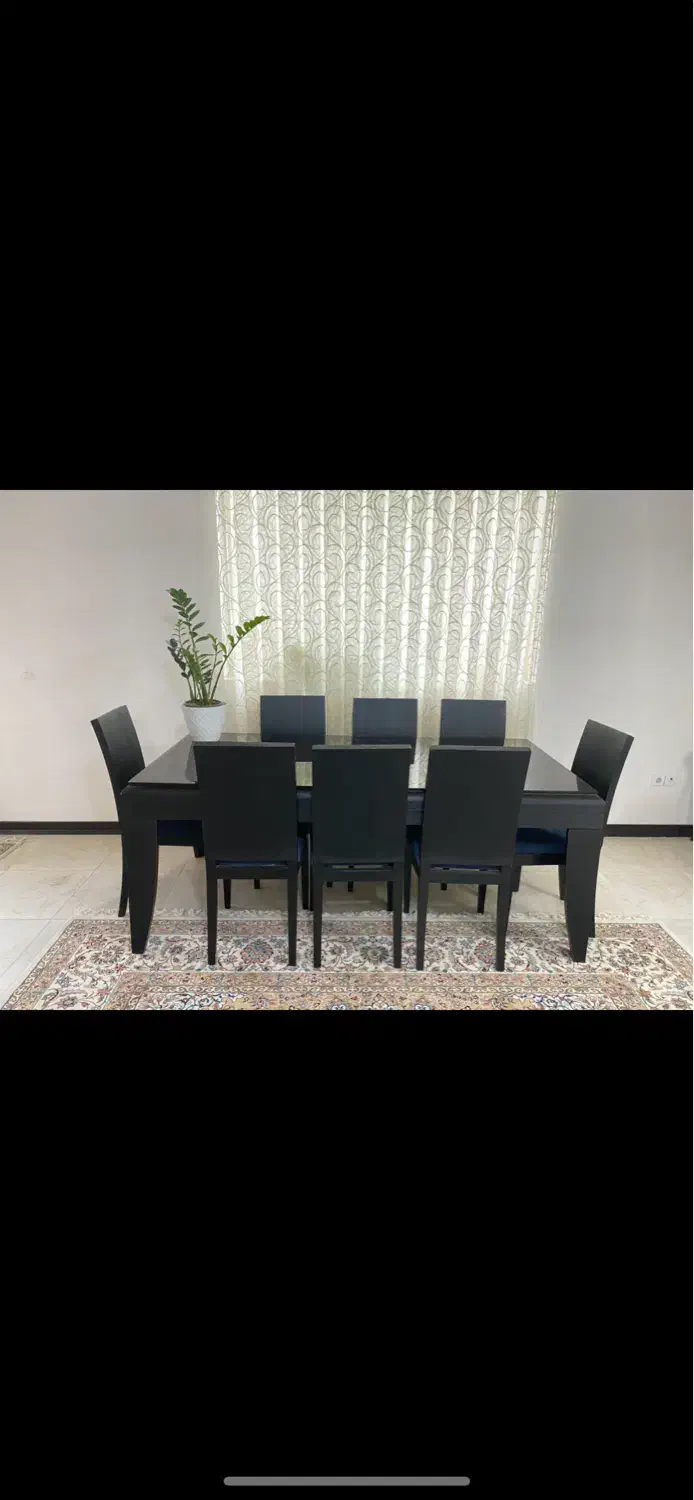 میز ناهارخوری ۸نفره|میز و صندلی غذاخوری|بابل, |دیوار