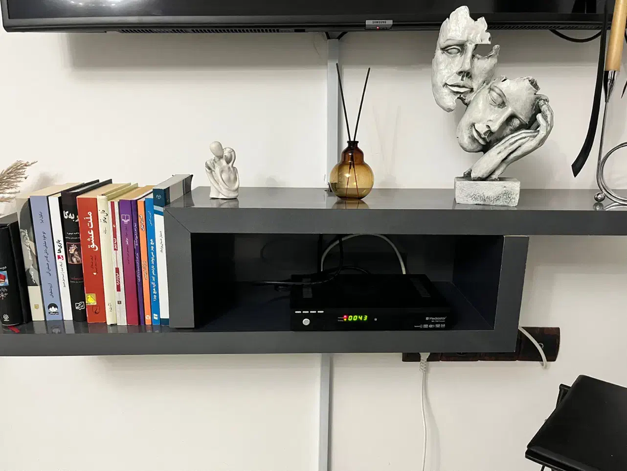 شلف دیواری ام دی اف|کتابخانه، شلف، قفسه‌های دیواری|آمل, |دیوار