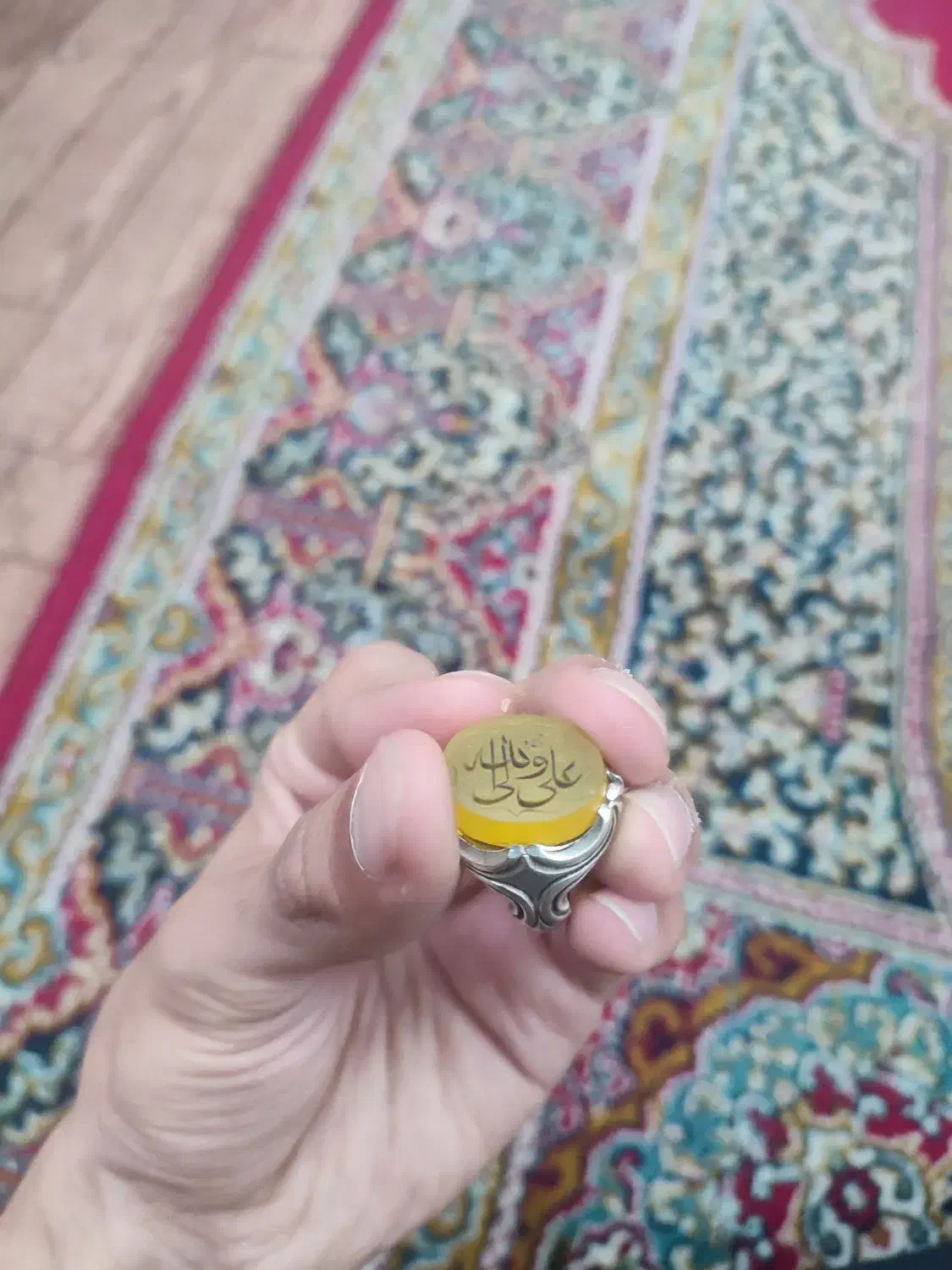 انگشتر عقیق کبود و شرف الشمس|جواهرات|سنندج, |دیوار