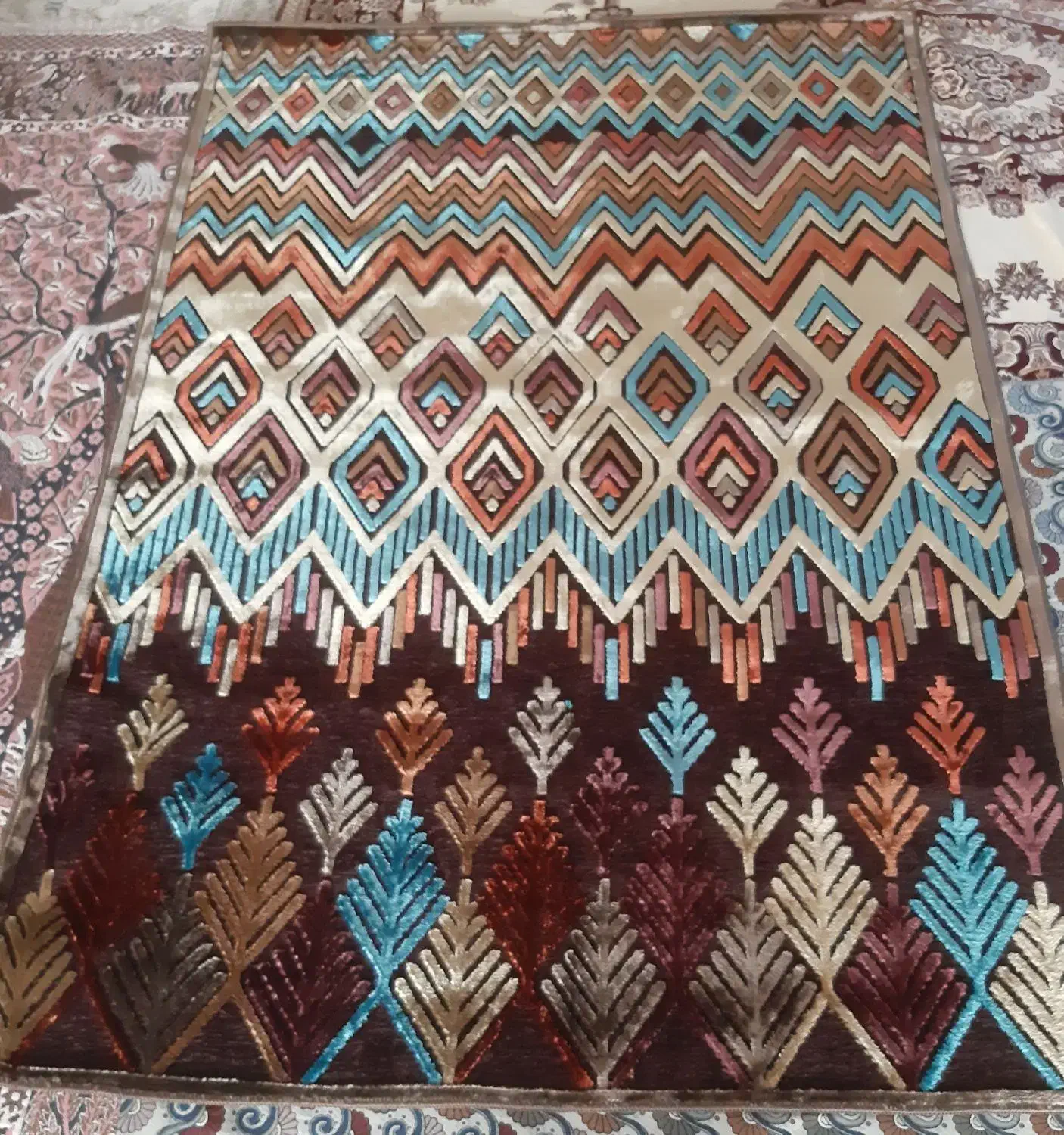 شنل فرش ابریشم|فرش|اردبیل, |دیوار