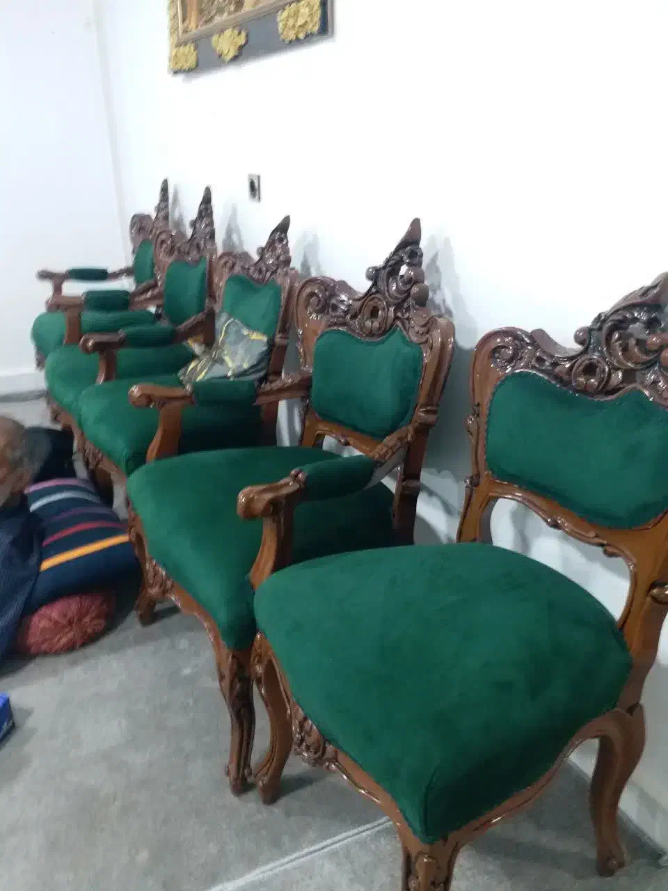 مبل 9نفره ومیزغذاخوری شش نفره یکماه بدون استفاده|مبلمان خانگی و میز عسلی|امیدیه, |دیوار