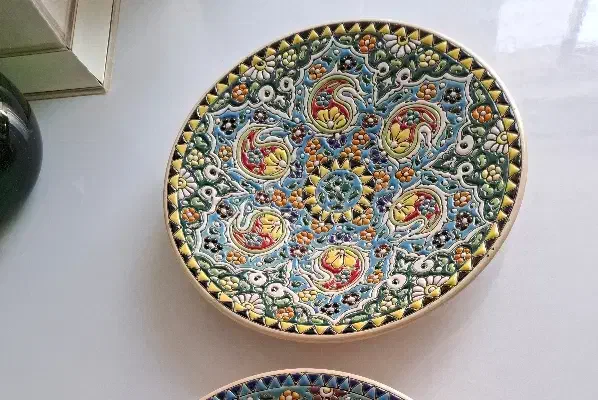 بشقاب مینا کاری|صنایع دستی و سایر لوازم تزئینی|قرچک, شهرک طلائیه|دیوار