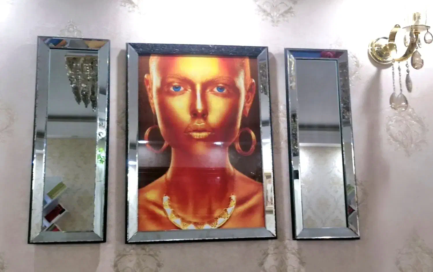 تابلو سه تیکه آینه ای|تابلو، نقاشی، عکس|چمران, |دیوار
