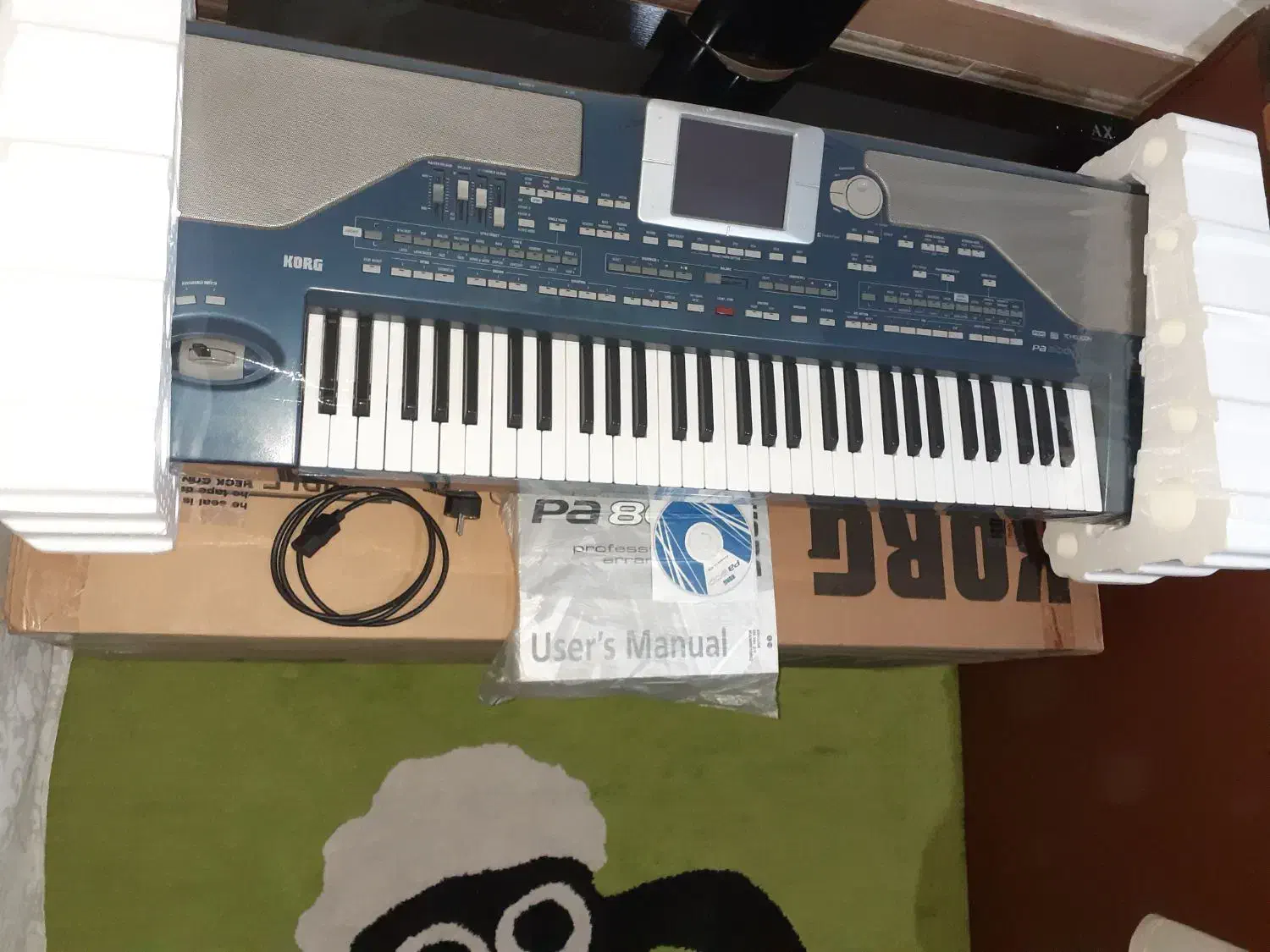 اُرگ Pa800 کد ۶۰۳ رم 64 با کیف کارتن|پیانو، کیبورد، آکاردئون|ساری, |دیوار