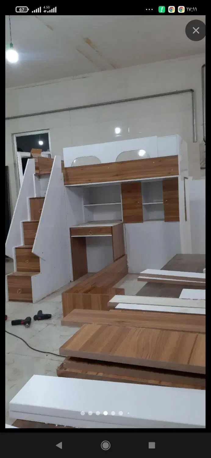 تخت دوطبقه|تخت و سرویس خواب|تبریز, |دیوار