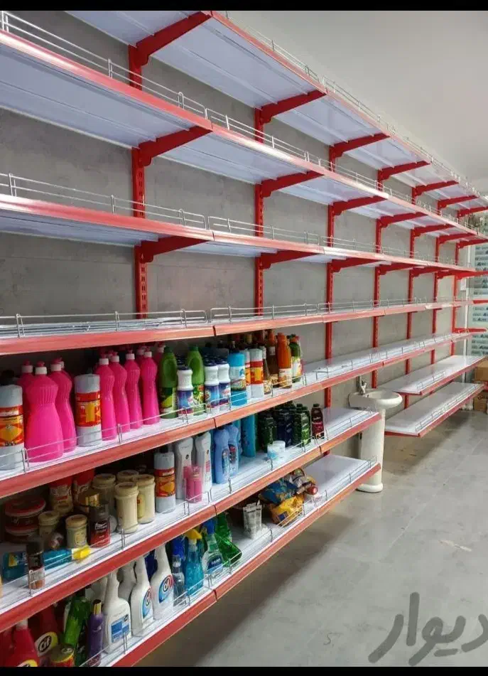 قفسه نبشی سوراخدار، قفسه پانل پله، قفسه هایپر|فروشگاه و مغازه|کاشان, شهرک صنعتی امیرکبیر ۲|دیوار