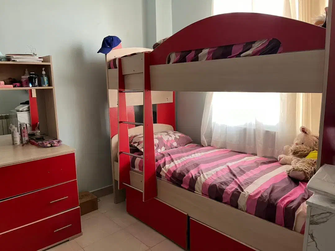 تخت دو طبقه|تشک تختخواب|باغستان, |دیوار