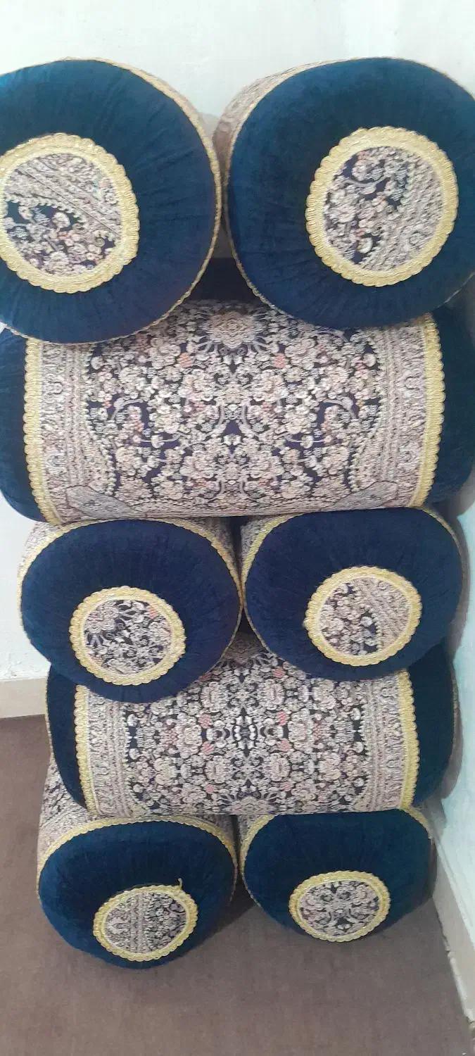 فروش ۱۰عددبالشت ترمه اصل|رختخواب، بالش، پتو|یاسوج, |دیوار