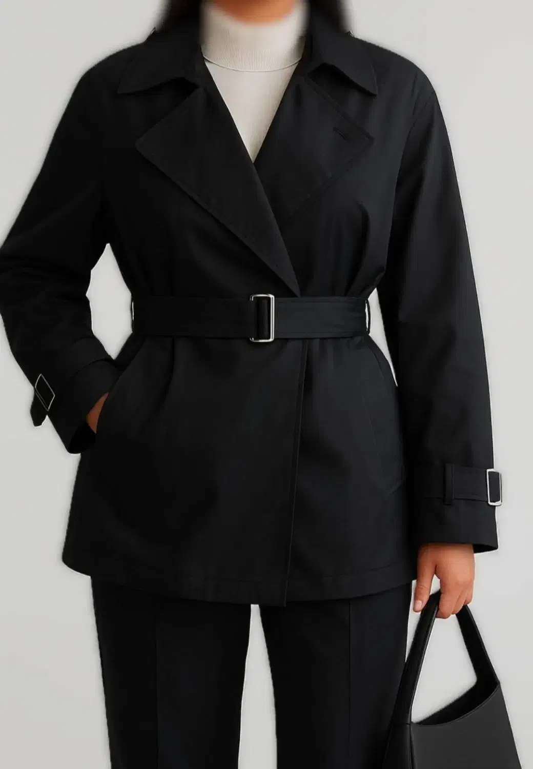 بارانی آستردار کمربند دار|لباس|سهند, |دیوار