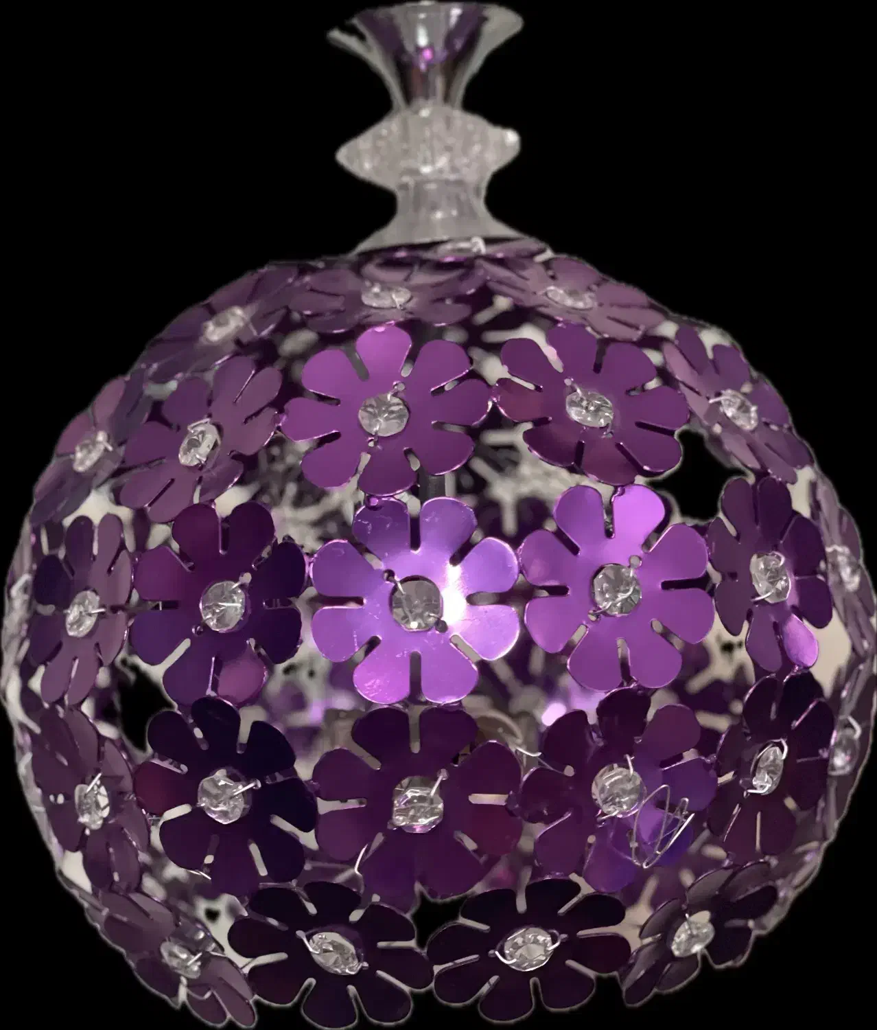 لوستر بنفش طرح گل مدرن|لوستر و چراغ آویز|تهران, شهرک آزادی|دیوار