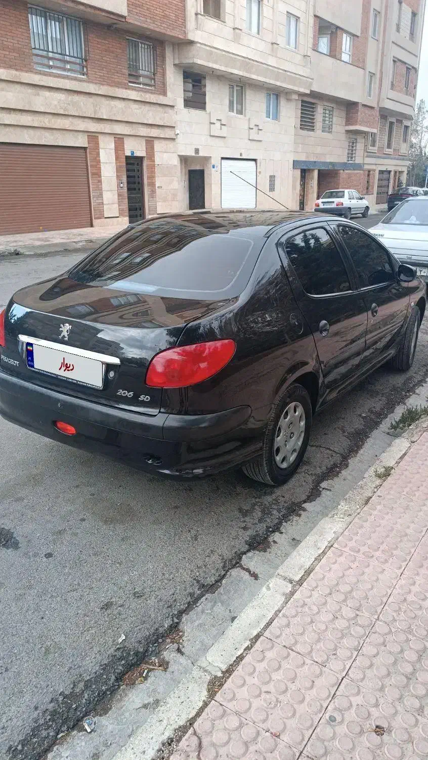 خودروی 206 SD تیپ 5 V8 مدل آخر 95|خودرو سواری و وانت|تهران, حکیمیه|دیوار