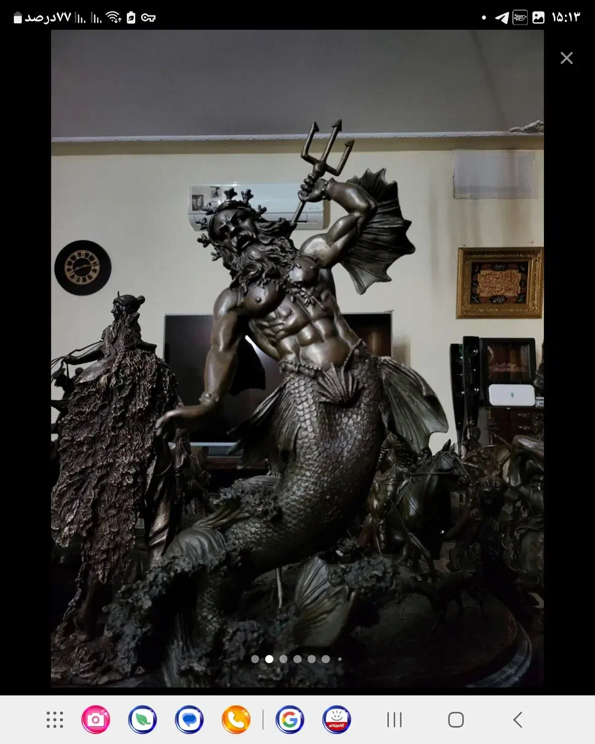 پادشاه دریا ۵۵سانتی هونگ مجسمه برنزی|مجسمه، تندیس، ماکت|تهران, اکباتان|دیوار