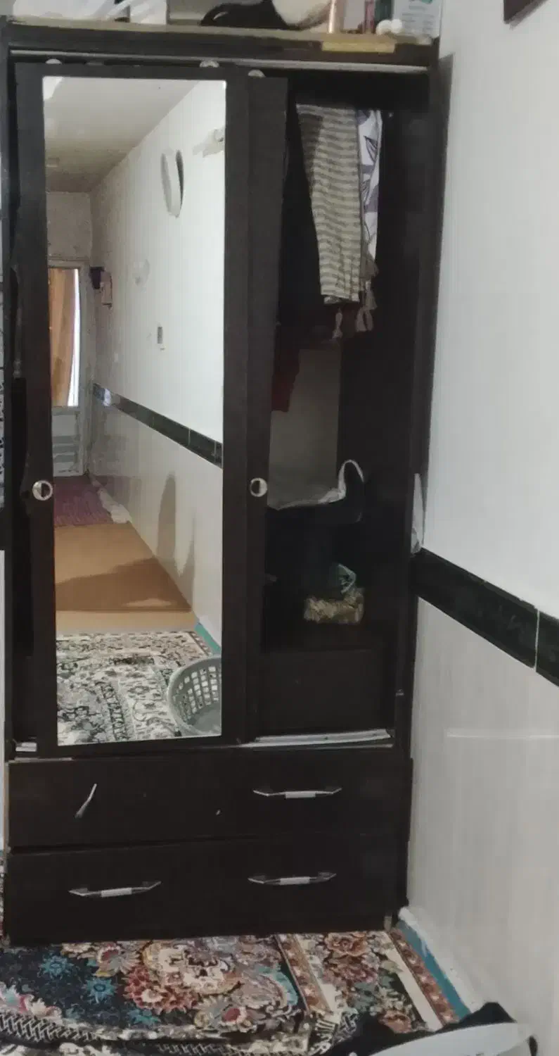 کمد لباس آیینه دار|جاکفشی، کمد، دراور|بجنورد, |دیوار