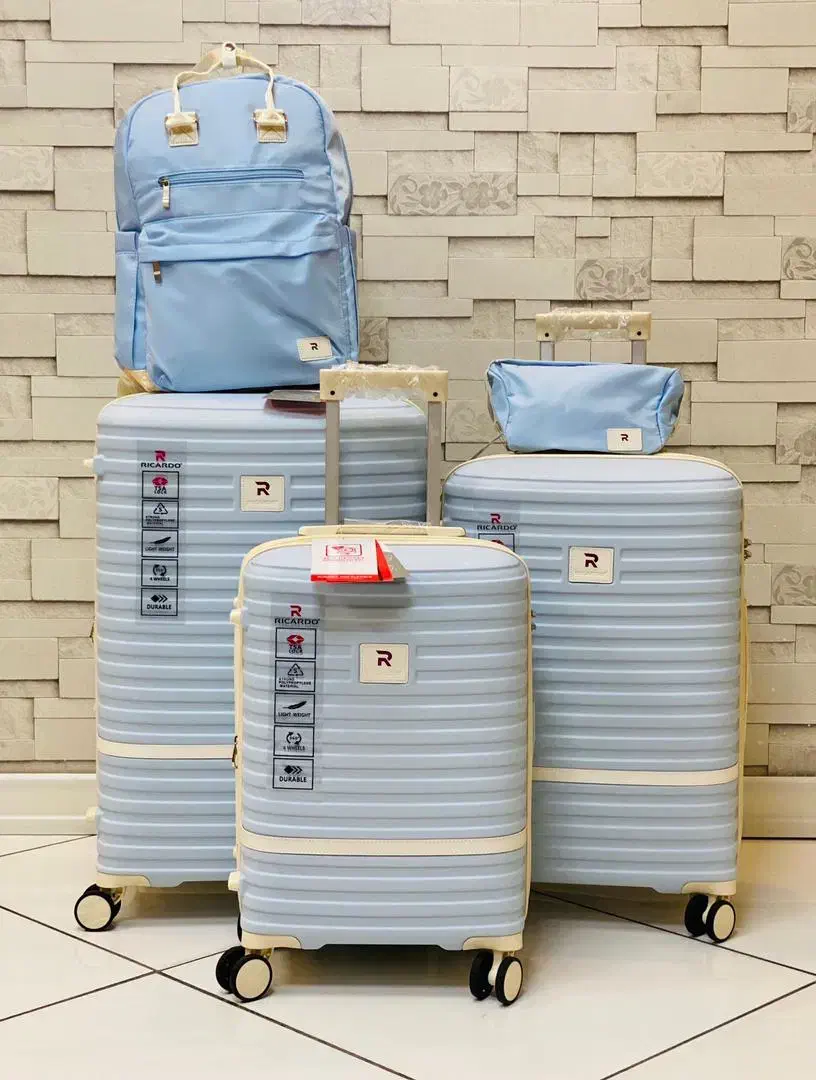 چمدان ۵تکه وارداتیRICARDO پلاس|کیف، کفش، کمربند|یزد, |دیوار