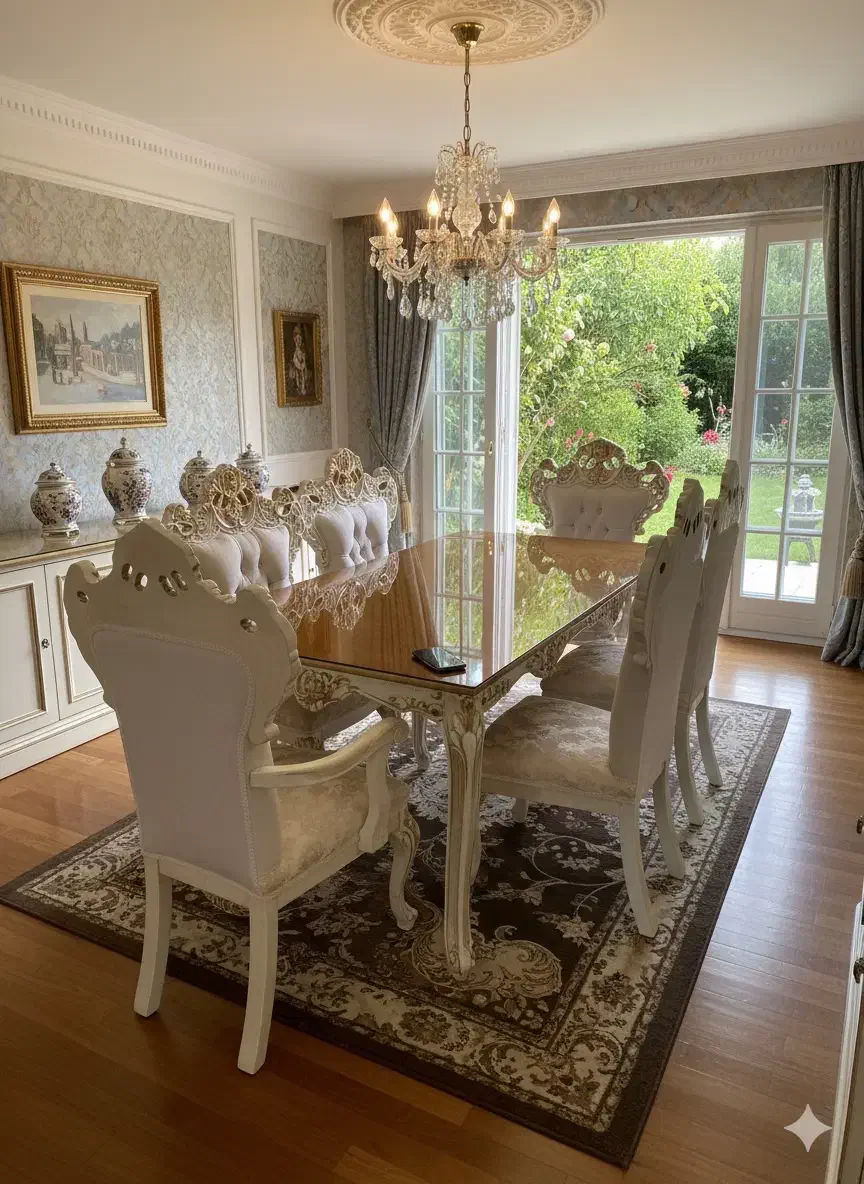 مبل ست با میز نهار خوری و ویترین|مبلمان خانگی و میز عسلی|هشتگرد, شهرک گلها|دیوار