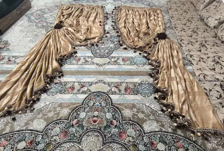 کنار پرده ای زیبا|پرده، رانر، رومیزی|فرخشهر, |دیوار