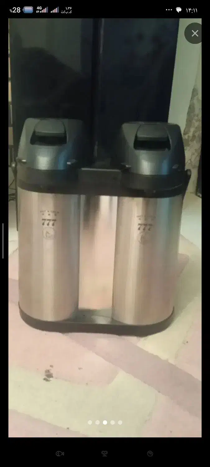 فلاسک دوقلو مدل777|ظروف نگهدارنده، پلاستیکی، یک‌بارمصرف|سبزوار, توحیدشهر|دیوار