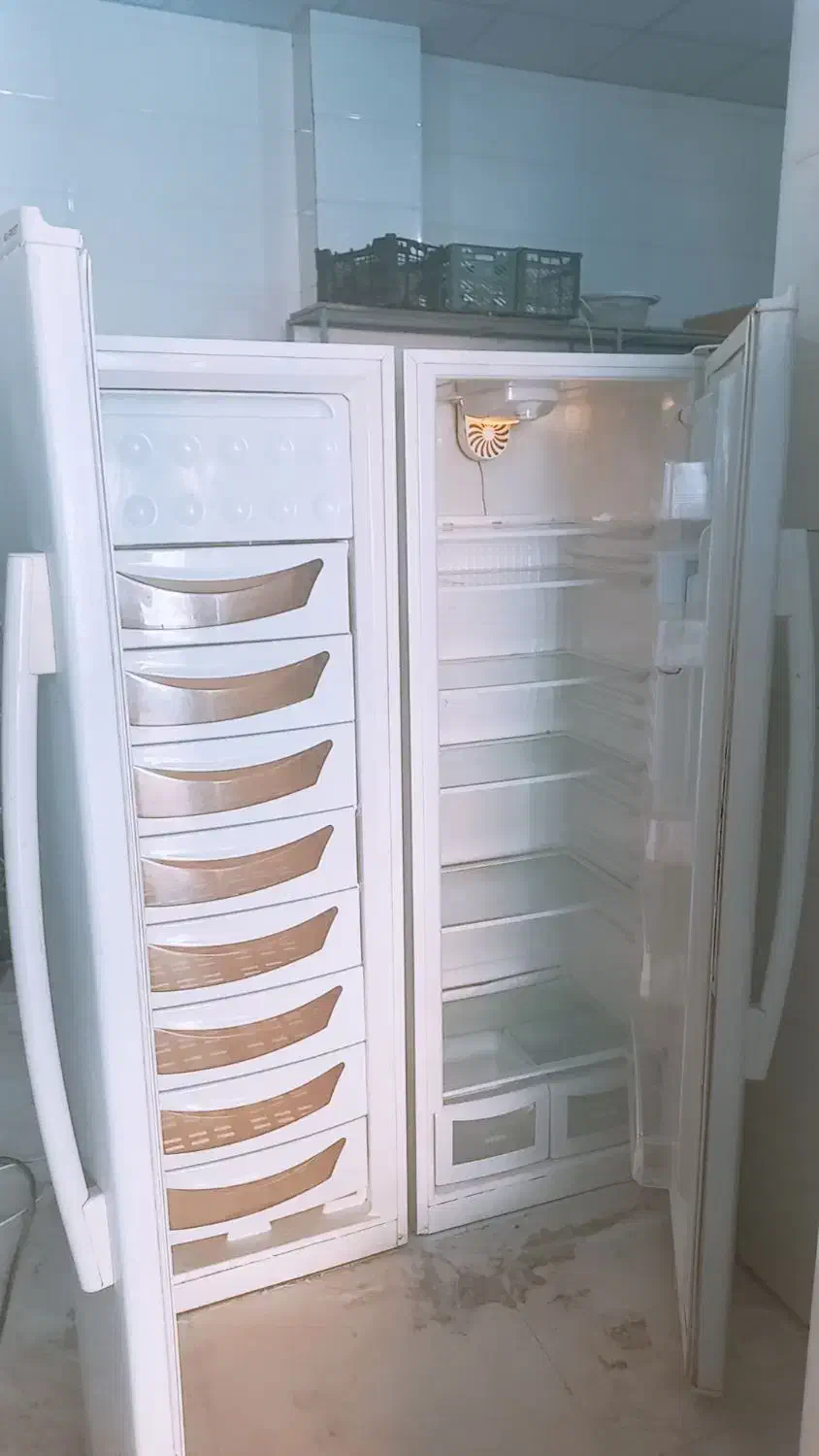 یخچال وفریزر دوقلو بدون برفک الکترو استیل|یخچال و فریزر|لردگان, |دیوار