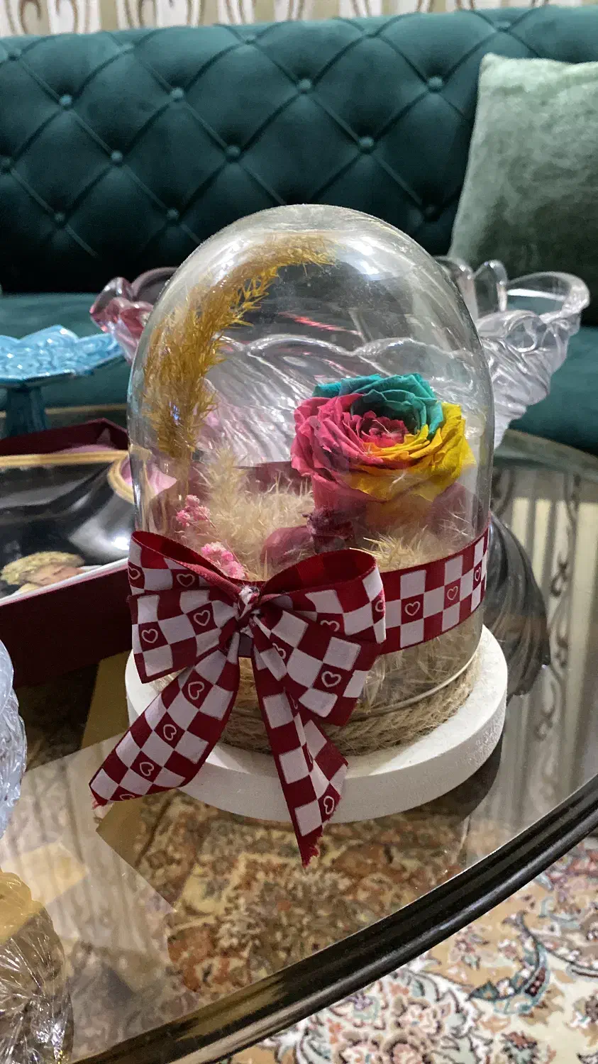 رز جاودان و قندان خورشیدی و دیوار کوب و چراغ زنبور|ظروف سرو و پذیرایی|تبریز, |دیوار