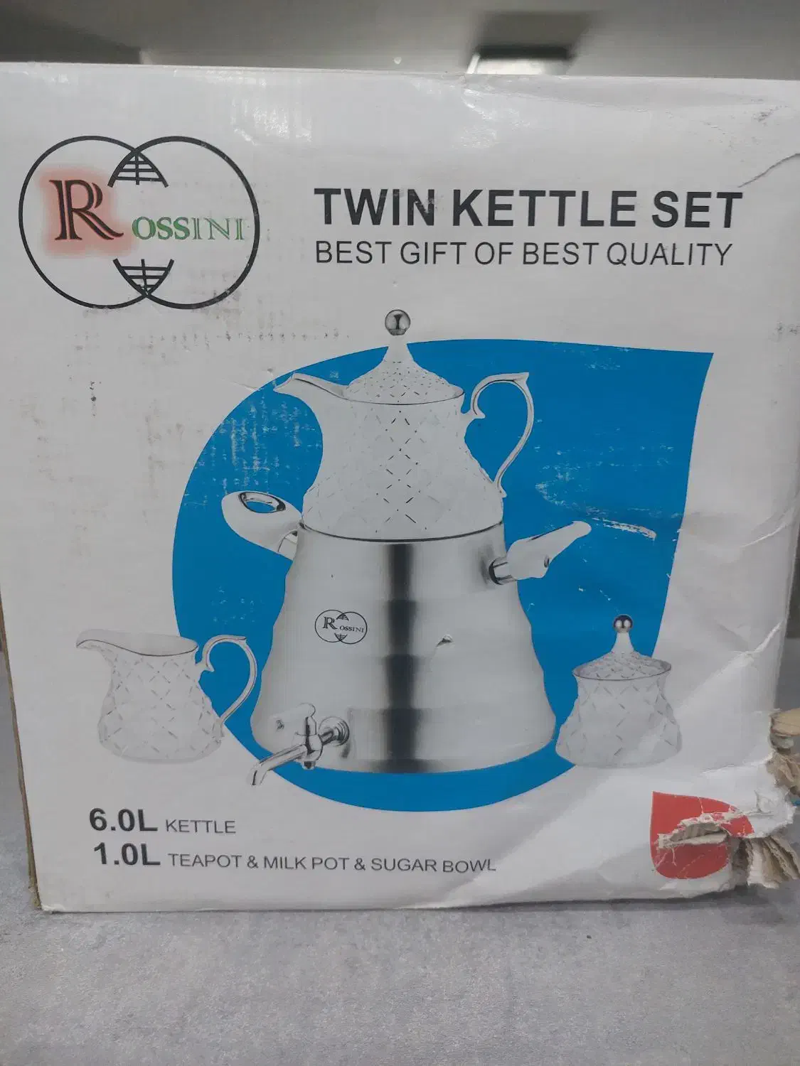 ست کتری قوری|قوری، کتری، قهوه‌ساز دستی|رباط‌کریم, پرندک|دیوار