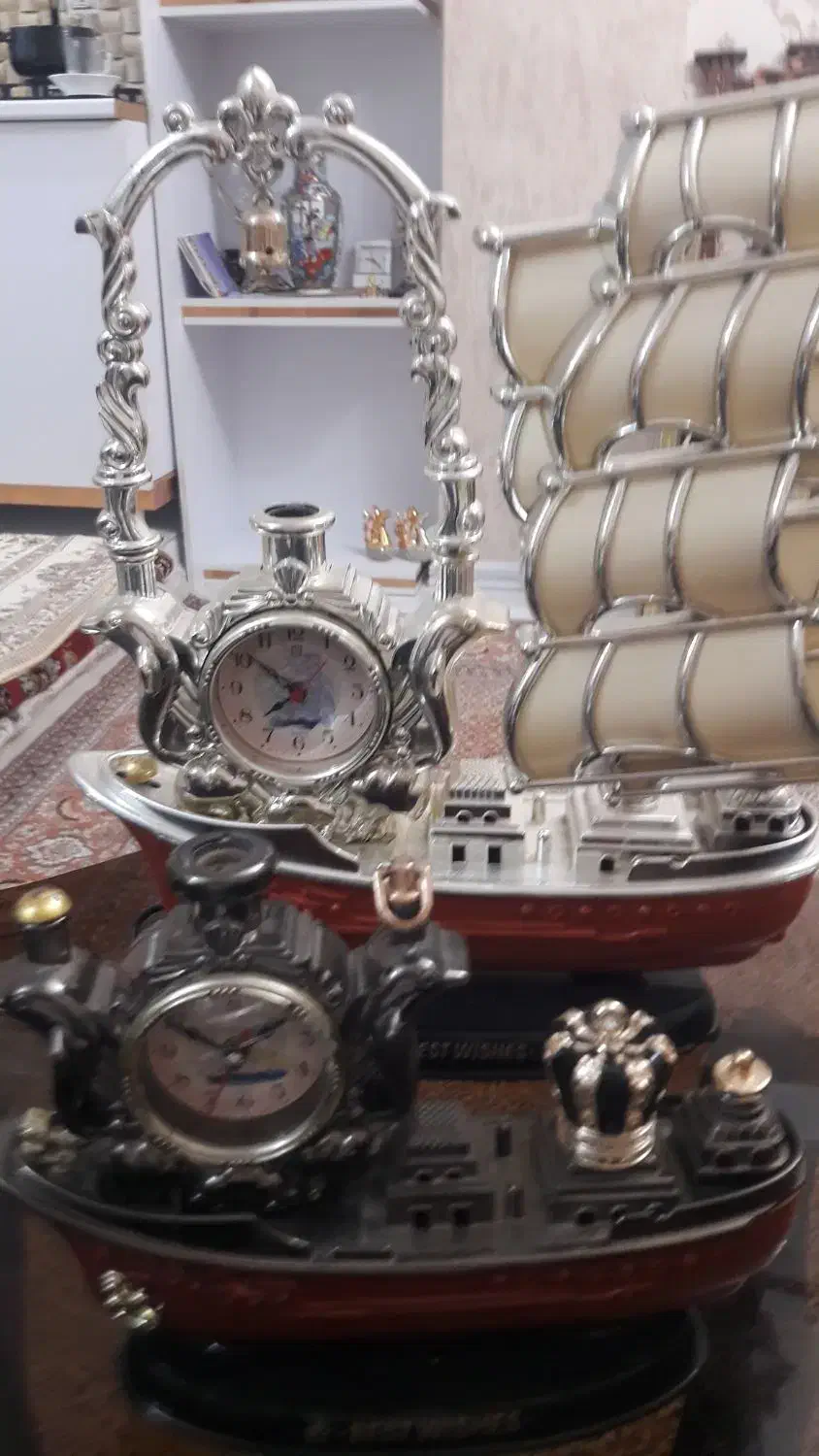 کشتی های ساعت دار و زنگ دار چراغ خواب دار در سهند|ساعت دیواری و تزئینی|سهند, |دیوار