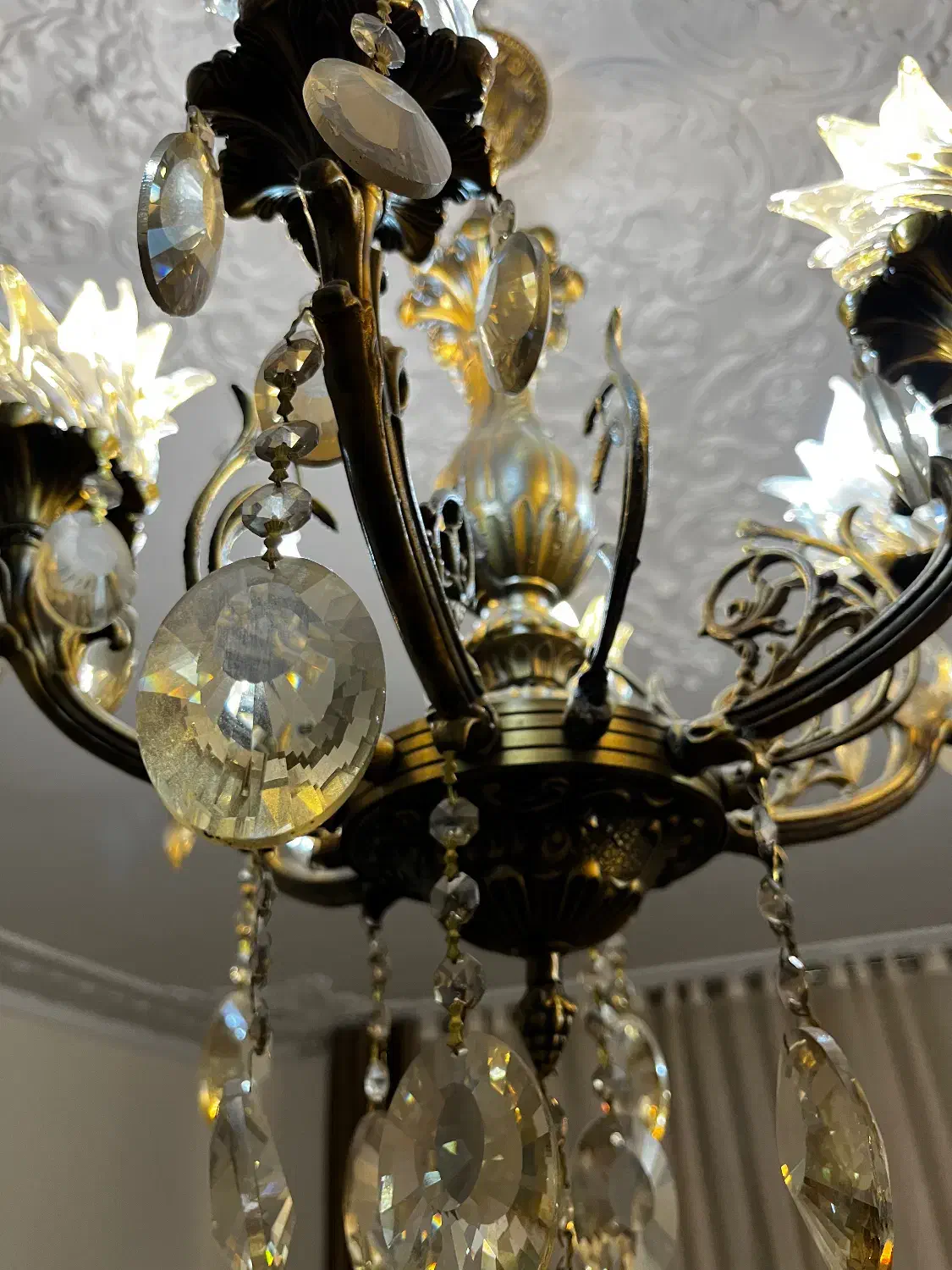 ۳ عدد لوستر برنج ۶ شاخه|لوستر و چراغ آویز|قزوین, |دیوار