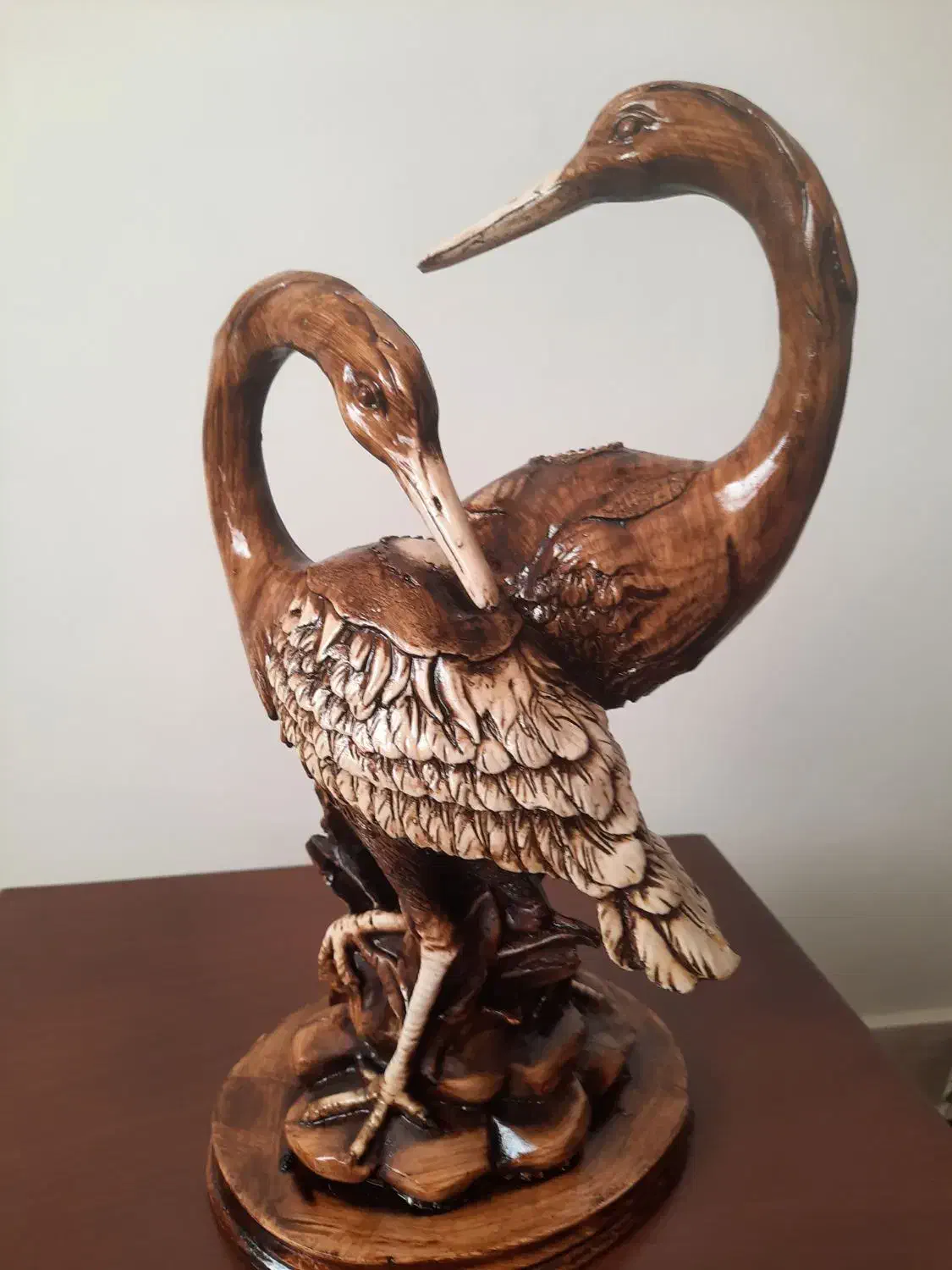 مجسمه زوج پرنده|مجسمه، تندیس، ماکت|بندر انزلی, کوی آزادگان|دیوار