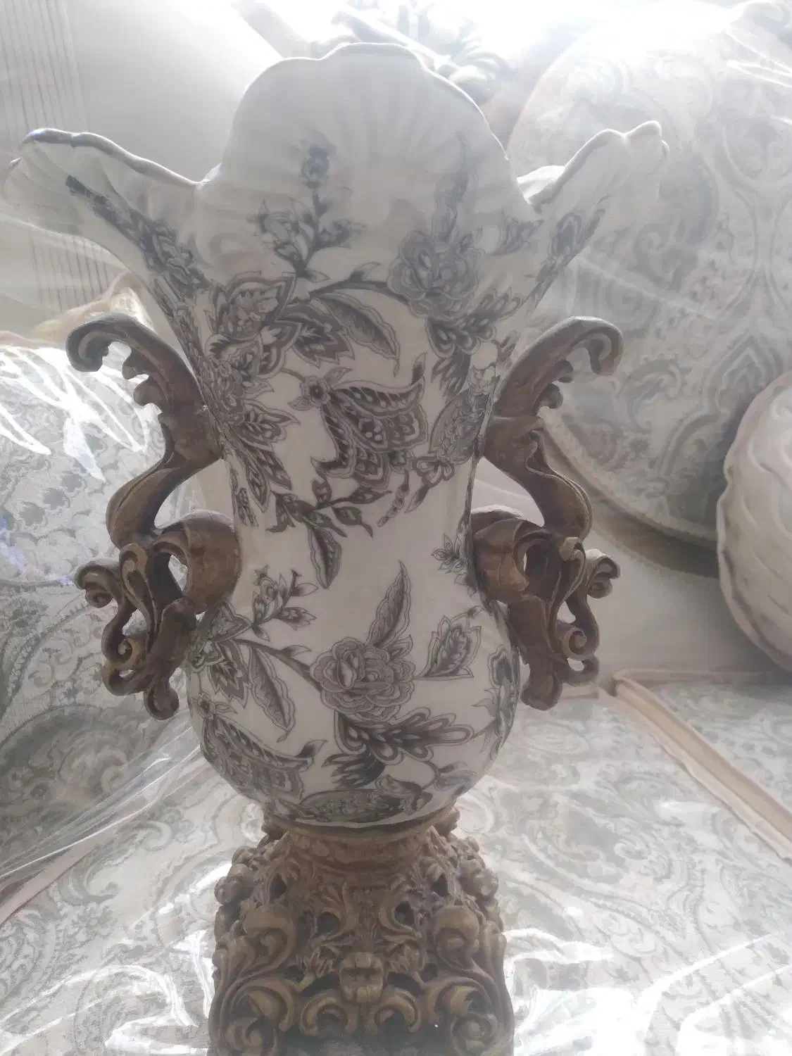 گلدان تزئینی|گل و گیاه طبیعی|میانه, |دیوار