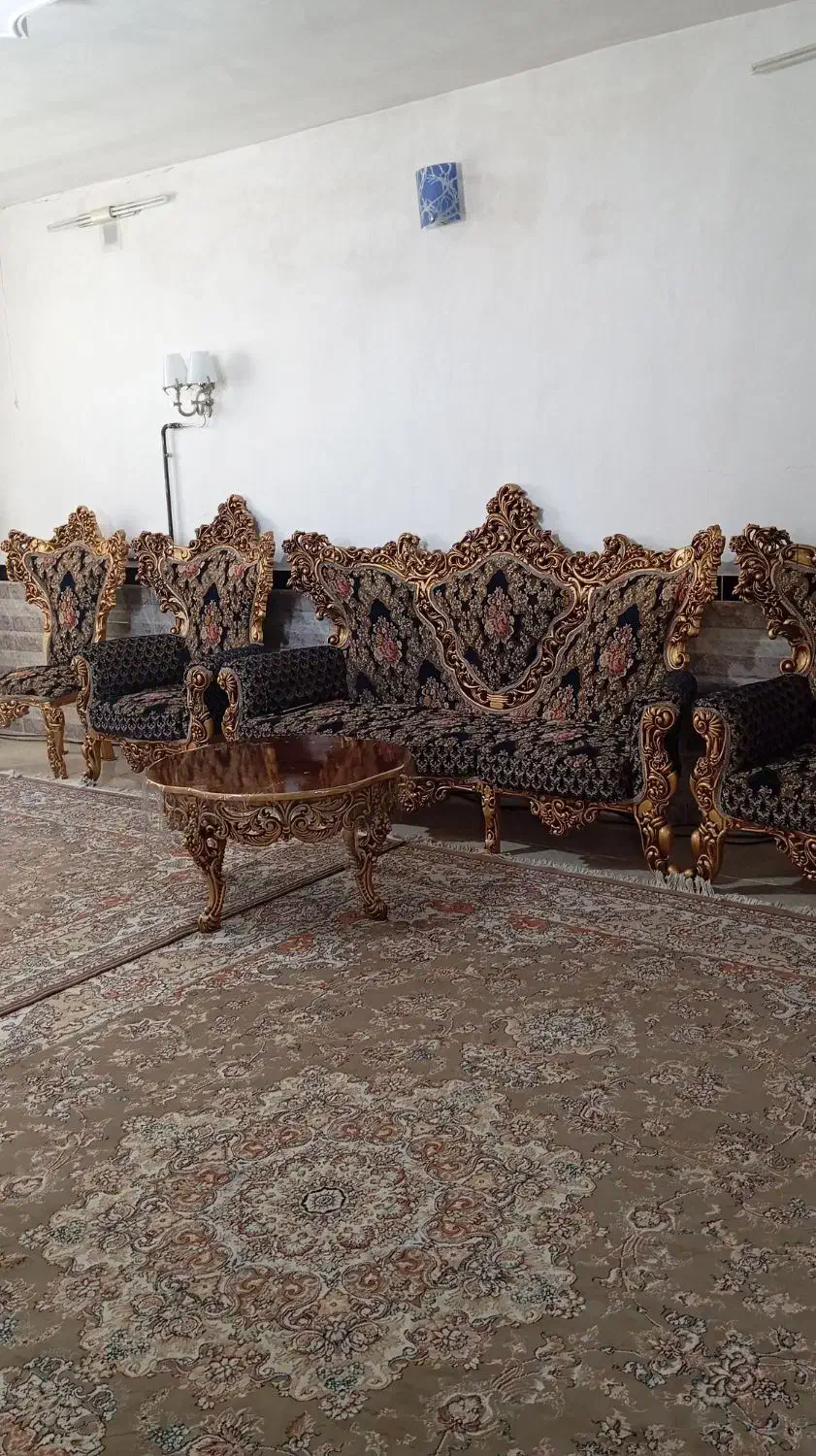 مبل سلطنتی 11نفره|مبلمان خانگی و میز عسلی|کرمانشاه, |دیوار