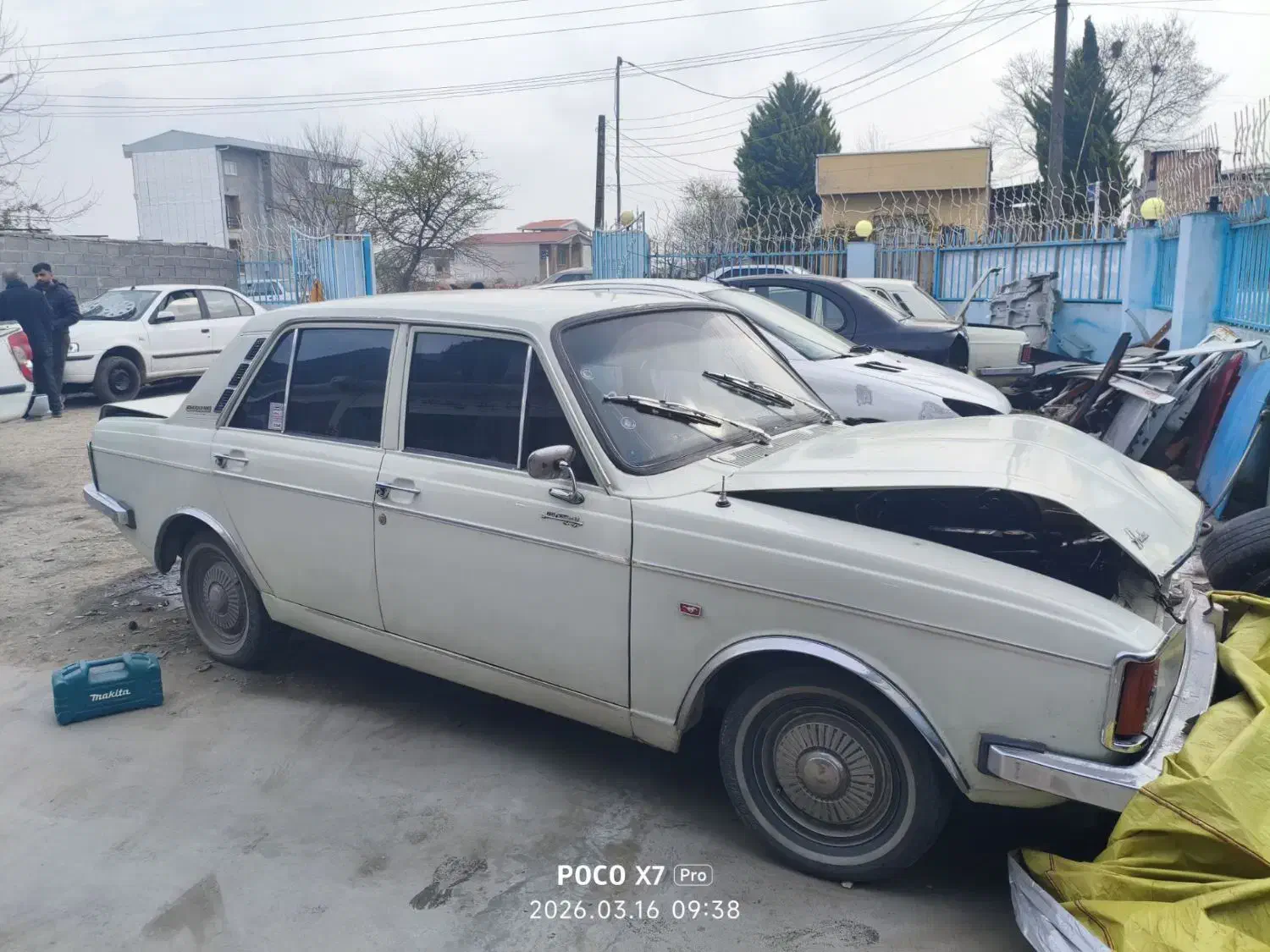 پیکان تصادفی|خودرو کلاسیک|چمستان, |دیوار