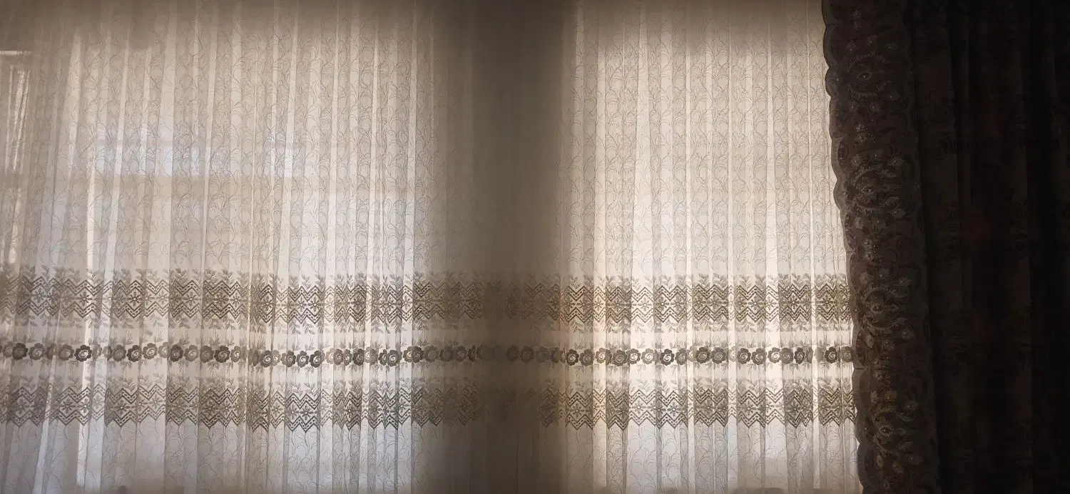 فروش پرده پذیرایی سالم باچوپ پرده وزیرپرده|پرده، رانر، رومیزی|تاکستان, |دیوار